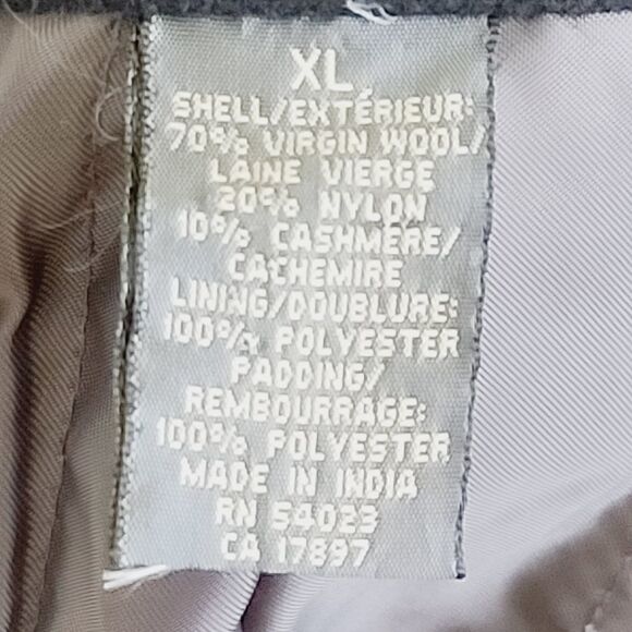 Banana Republic Bomber Wool Cashmere Blend Coat XL - Picture 4 of 8